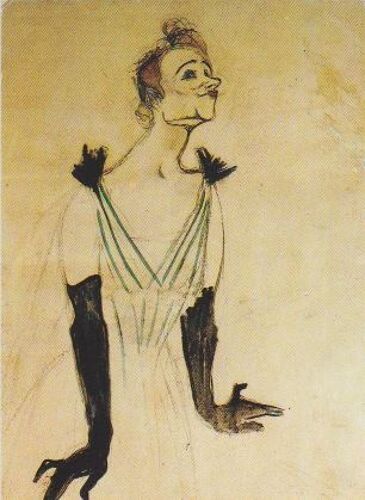 Musé D'albi -Toulouse Lautrec  Yvette Guilbert 1894