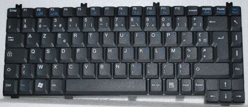 Clavier AZERTY FANCAIS pour Fujitsu Siemens Amilo L7300.Amilo V2010 Series - NOIR, P/N: K011405B2 FR V00