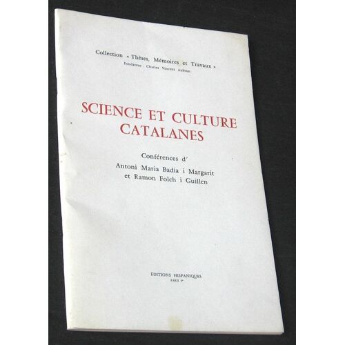 Science Et Culture Catalanes (Conférence)