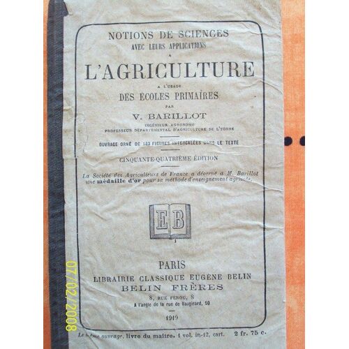L'agriculture À L'usage Des Écoles Prilmaires