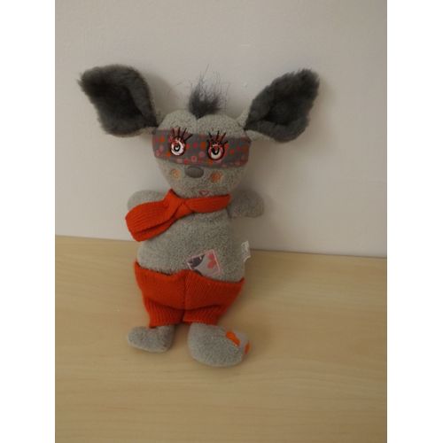 Doudou Lapin Souris Gris Short Orange Catimini