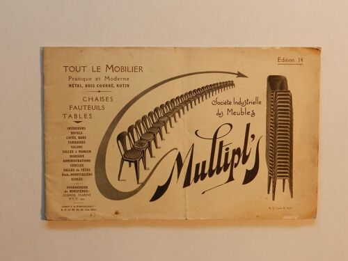 Catalogue Publicitaire Mobilier " Multipl's " 1931