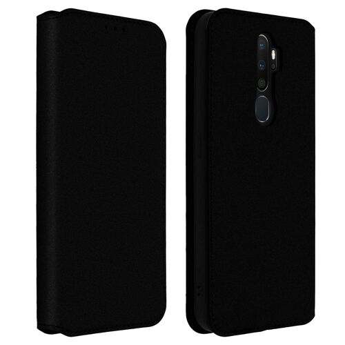Housse Oppo A5 2020 et A9 2020 Étui Portefeuille Fonction Support noir