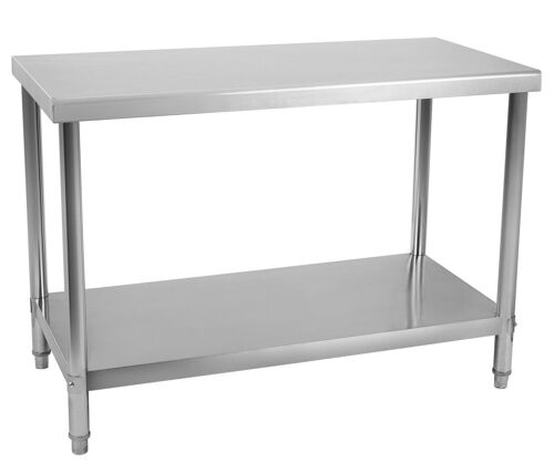 Table De Travail Professionnelle Acier Inox Pieds Ajustable 120 X 70 Cm Helloshop26 3614083