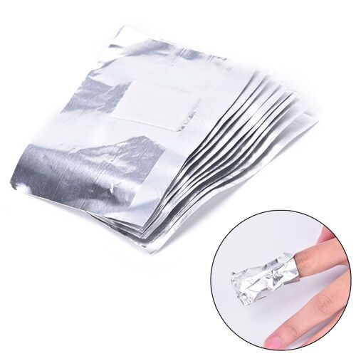 Feuille D'aluminium Pour Enlever Le Vernis À Ongles En Gel Acrylique, Outil De Maquillage, 50 Pièces/Paquet 