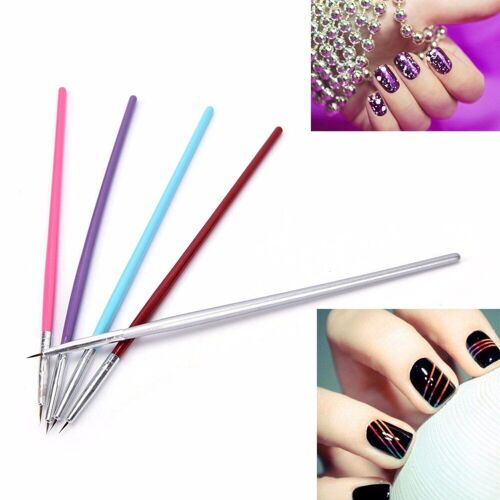 12 Pièces Brosse À Ongles Pour Manucure Brosses Pour La Conception Des Ongles Art Pinsel Peinture Parsemant Acrylique Uv Gel Vernis Revêtements Outil 