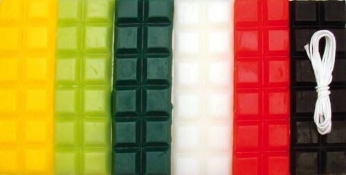 Bougie À Modeler 6 Barres Couleurs De Noel 240 G