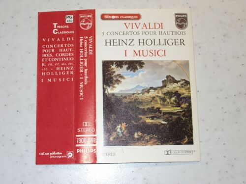 Vivaldi - Heinz Holliger - 5 Concertos Pour Hautbois - Cassette Audio