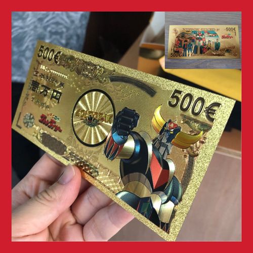 Billet Collection Ticket Or Figurine Goldorak Grendizer Actarus Manga Carte Collector Gold