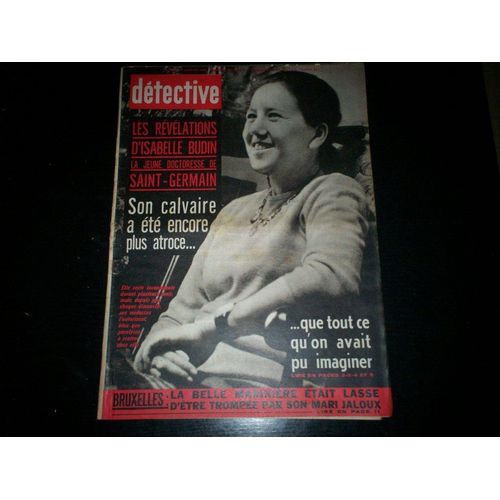 Detective  N° 1124 : Les Trevelations D Isabelle Budin