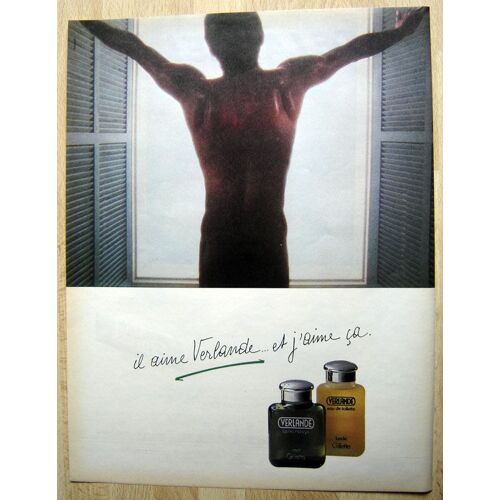 Publicité Papier - Eau De Toilette "Verlande" De Gillette De 1985