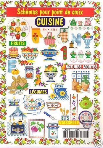 Schemas Pour Point De Croix  N° 4 : Cuisine