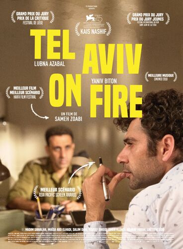 Tel Aviv On Fire - Véritable Affiche De Cinéma Pliée - Format 120x160 Cm - De Sameh Zoabi Avec Kais Nashif, Lubna Azabal, Yaniv Biton - 2019