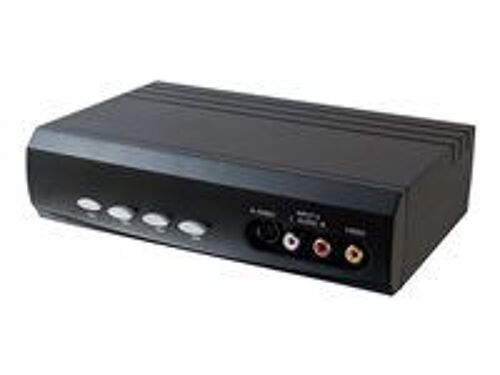 C2G 4x2 S-Video + Composite Video + Stereo Audio Selector Switch - Commutateur vidéo/audio - de bureau