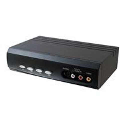 C2G 4x2 S-Video + Composite Video + Stereo Audio Selector Switch - Commutateur vidéo/audio - de bureau