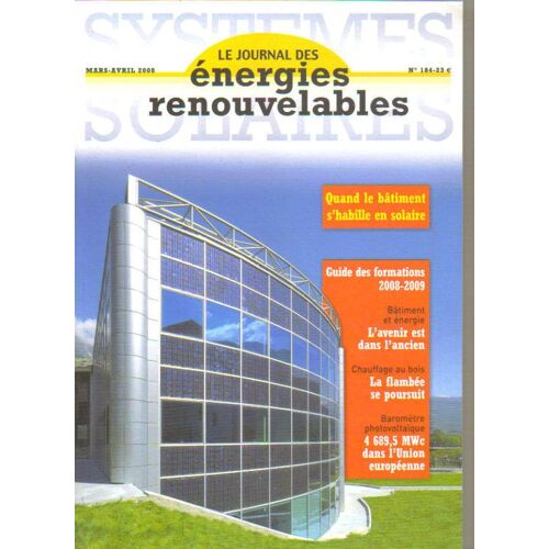 Systemes Solaires, Le Journal Des Energies Renouvelables  N° 184