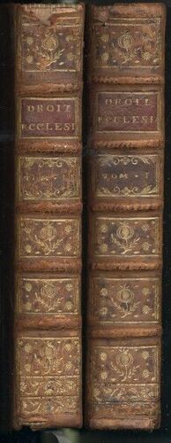 Institution Au Droit Ecclesiastique -  Tomes 1 Et 2