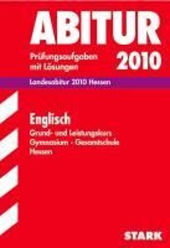 Abitur 2012 Englisch Gymnasium / Gesamtschule Hessen. Grund- Und Leistungskurs