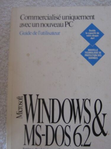 Windows & Ms-Dos 6,2 Guide De L'utilisateur