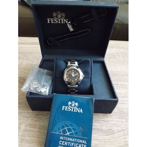 Montre Festina Vintage Modèle 6679 - Acier Et Bleu, Fonctionnelle - Livrée Sans Pile