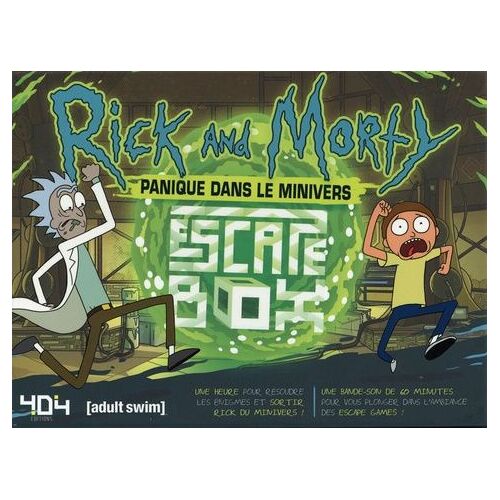 Escape Box Rick Et Morty - Panique Dans Le Minivers - Avec 40 Cartes, 1 Poster