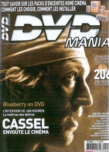 Dvd Mania N° 44 : Blueberry Et Vincent Cassel;206 Dvd Testes;