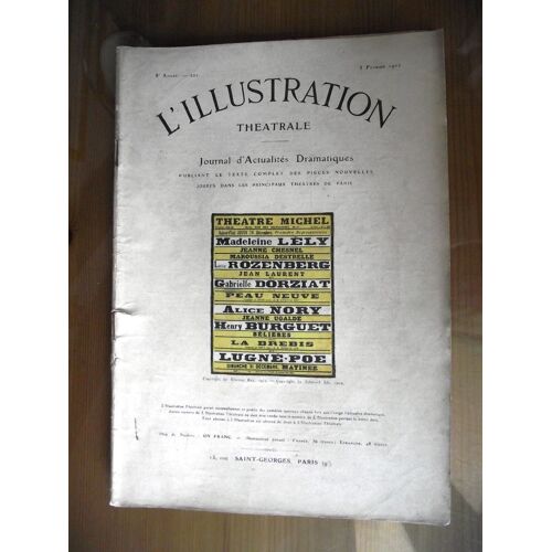 L'illustration Théâtrale 03 Février 1912 La Brebis Peau Neuve