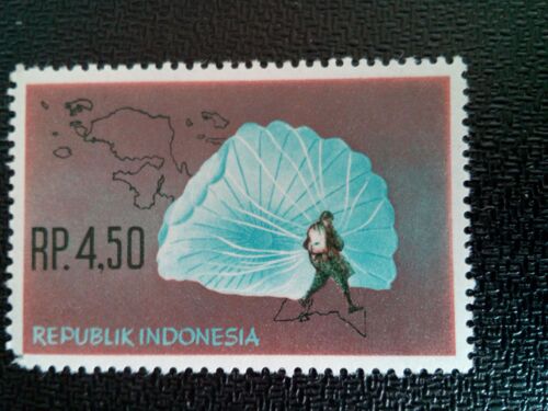 Timbre Indonesie Yt 343 Acquisition De West Irian 1963 ( 10604 )