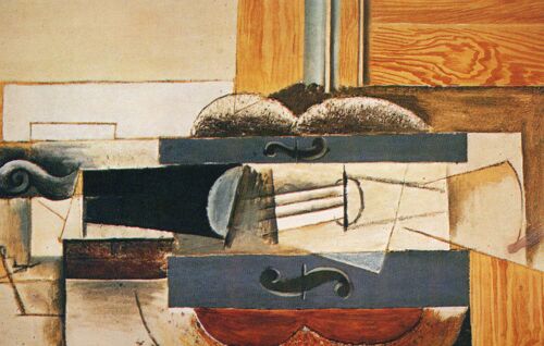 Carte Postale Couleur - Annee 1991 Pablo Picasso - Le Violon - 1913 - Editions Picasso Bookking International