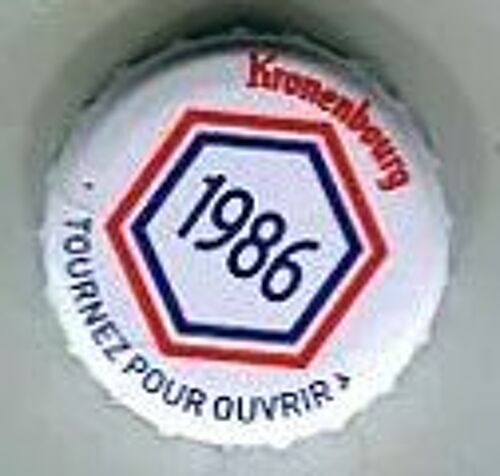 Capsule De Bière - Kronenbourg - Les Années Qui Comptent - Nouvelle Série Limitée - 1986 Blanc