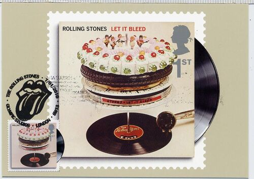 Roling Stones Let It Bleed Pochette Album Avec Timbre Spécial Obliteration