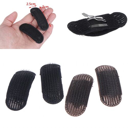 Chaude 2pc Respirant Frange Mat Pinces À Cheveux Noir Café Princesse Outil De Cheveux Bosse Il Up Volume Base Cheveux Insérer Invisible Épingle À Cheveux