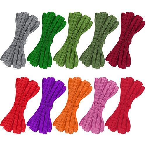 Xm Bandes Élastiques Durables Matériel De Bricolage Ligne De Couture De Cordon De Corde Extensible À Haute Élasticité Pour Emballer Des Accessoires De Transport