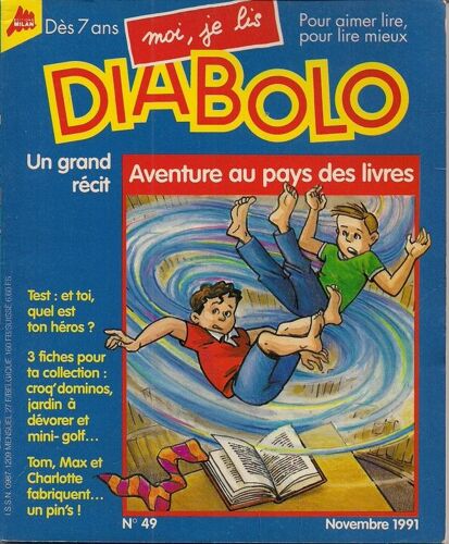 Moi Je Lis Diabolo N° 49 : Aventure Au Pays Des Livres