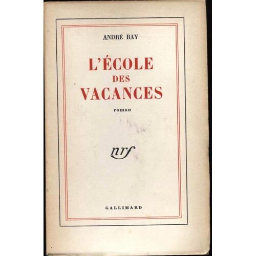L'école Des Vacances