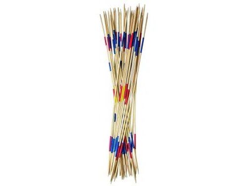 Maxi Jeu De Mikado Geant Xxl 90 Cm Enfant - 31 Grands Batons / Baguettes En Bois - Jeu Plein Air, Jardin