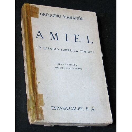 Amiel.Un Estudio Sobre La Timidez