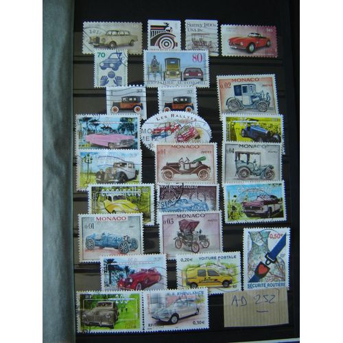 Ad 252 // Lot De Timbres Oblitérés ** Auto/Automobiles Du Monde