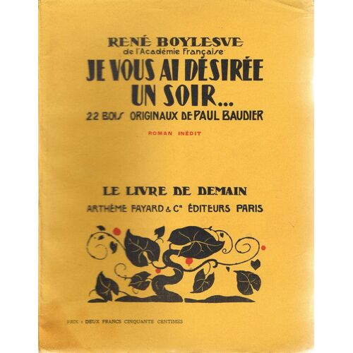 Je Vous Ai Désiré Un Soir ...