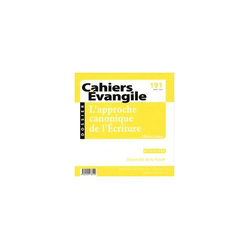 Cahier Evangile Numero 191