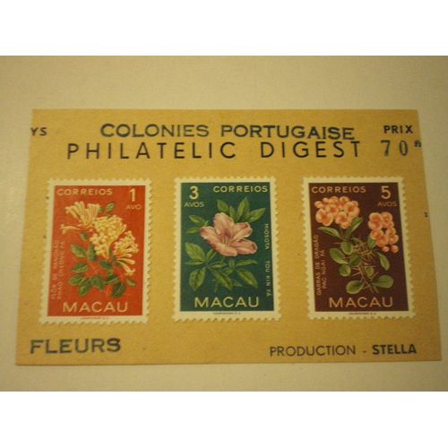 Portugal  Colonie  3 Timbres De Macau