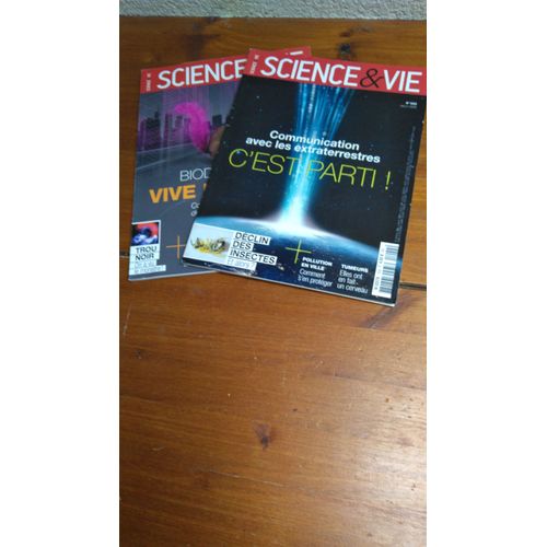 Lot De 2 N°S De La Revue Mensuelle "Science Et Vie" 1216 Et 1222 Janvier Et Juillet 2019.