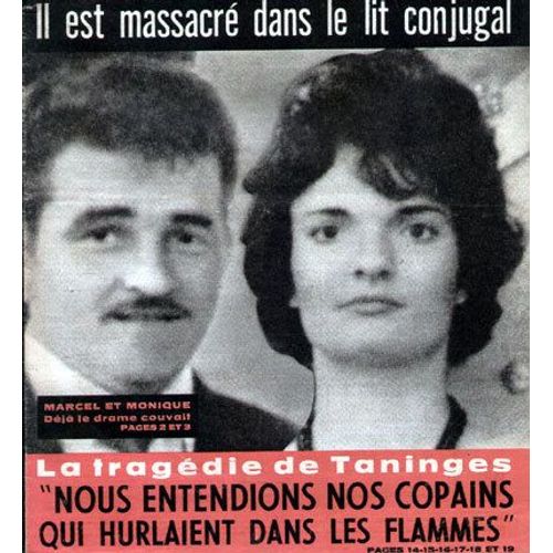 Détective  N° 1081 : La Tragédie De Taninges, Angoulème Massacrè Dans Le Lit Conjugal