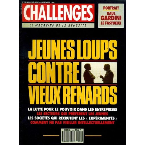 Challenges  N° 18 : Jeunes Loups Contre Vieux Renards