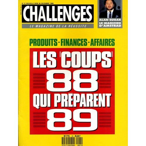 Challenges  N° 21 : Produits, Finances, Affaires : Les "Coups" 88 Qui Préparent 89