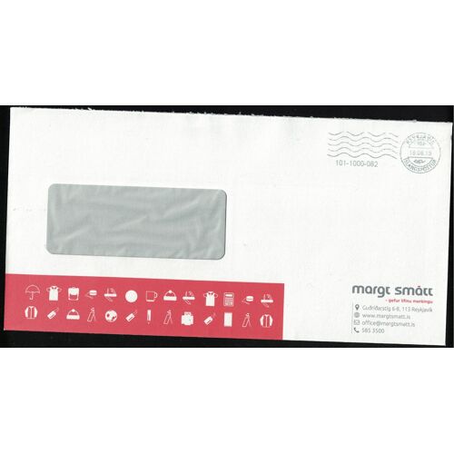 Islande Ema Empreinte Postmark Enveloppe Margt Smatt Articles Publicitaires Su
