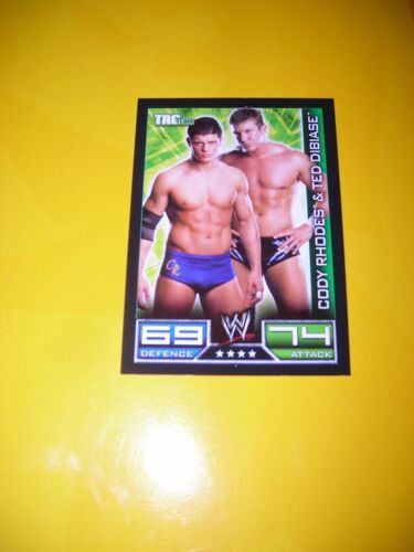 Carte De Catch Slam Attax 2009 Tag Team Cody Rhodes & Ted Dibiase N°148/172