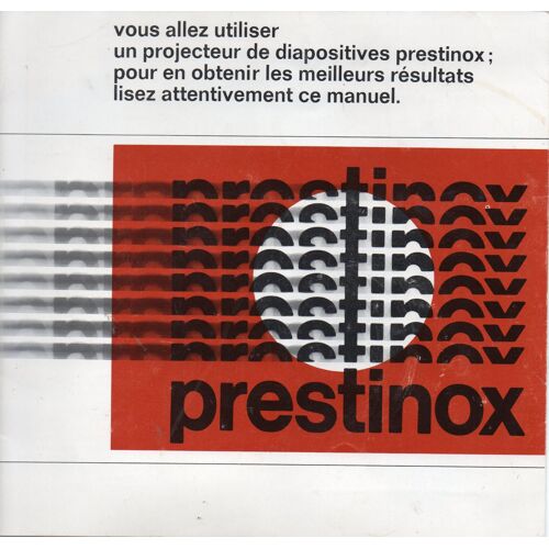 notice pour projecteurs diapositives prestinox
