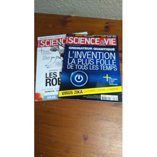 Lot De2 N°S De La Revue Mensuelle "Science Et Vie" 1182 Mars Et 1185 Juin/2016.