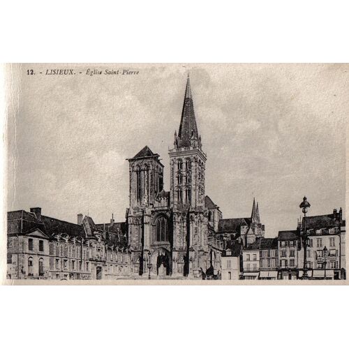 Carte Postale Ancienne, France, Calvados ( 14 ), Lisieux, Église Saint Pierre